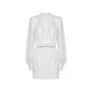 BLANCA VITA White Polyester Casual Dress