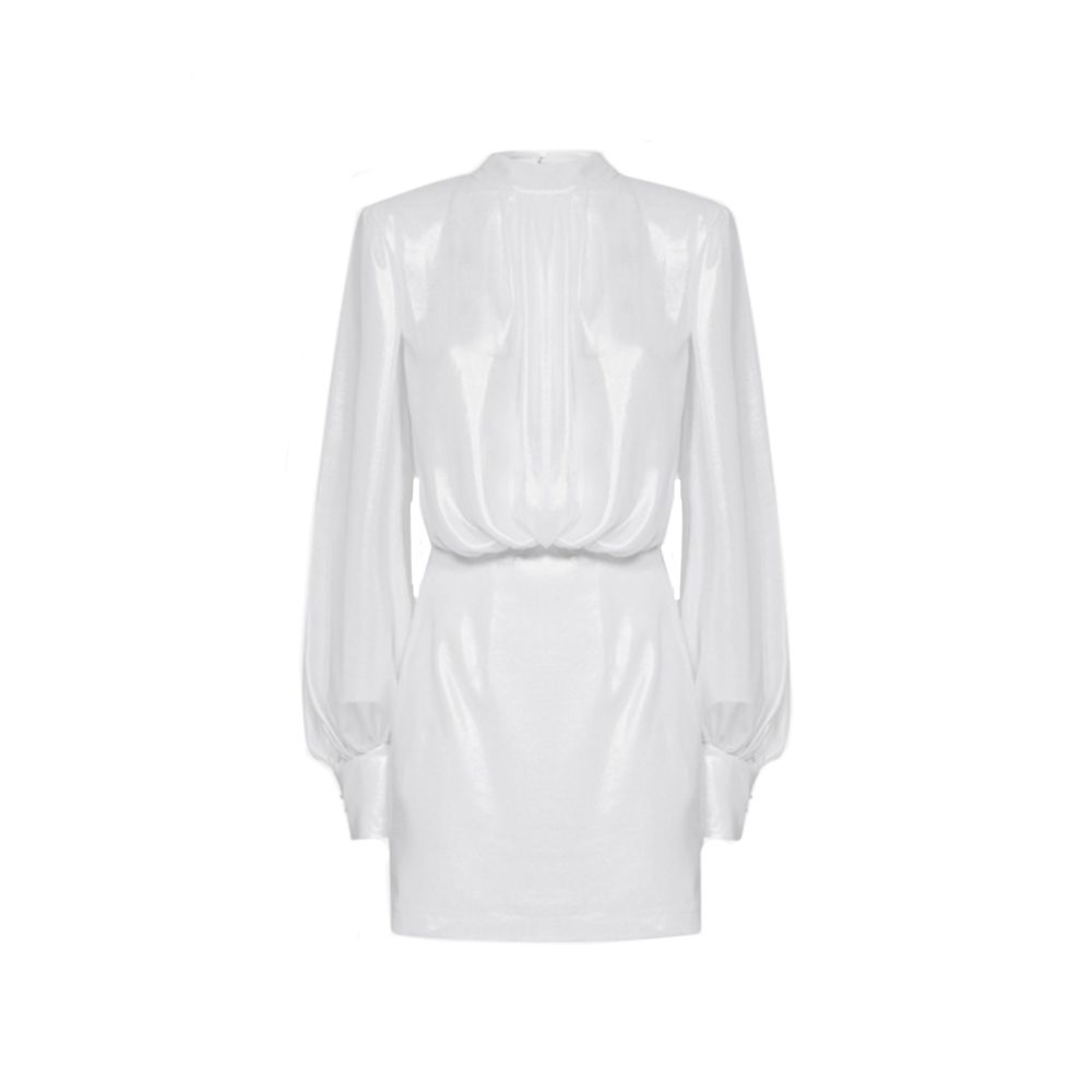 BLANCA VITA White Polyester Casual Dress