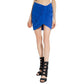 Balmain Blue Elastane Mini Skirt
