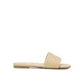 Bottega Veneta Beige Lamb Leather Flat Sandals
