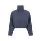 Brunello Cucinelli Blue Cashmere Turtleneck
