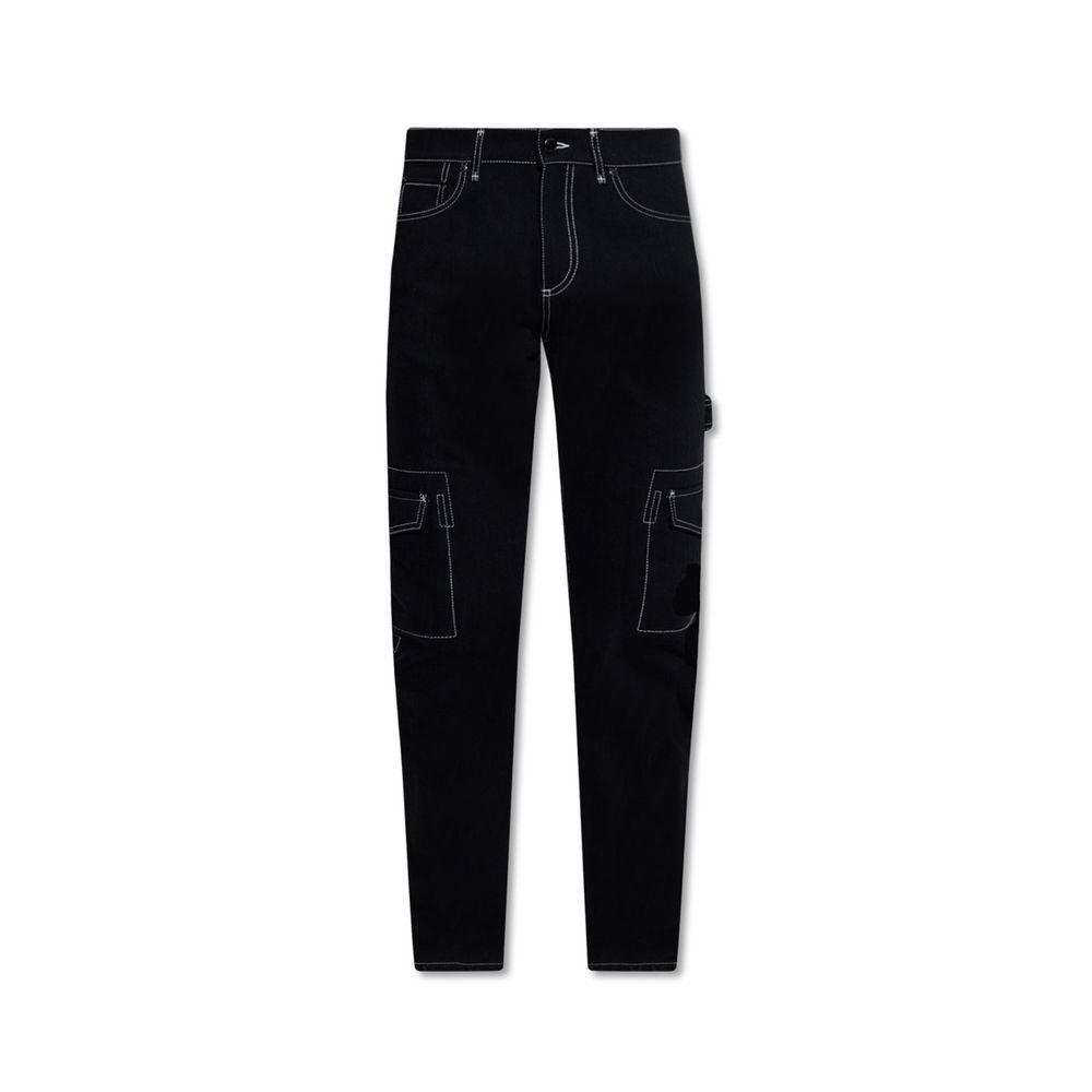 Burberry Black Cotton Cargo Pants