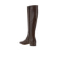 Valentino Garavani Brown Calfskin Lace-Up Boots