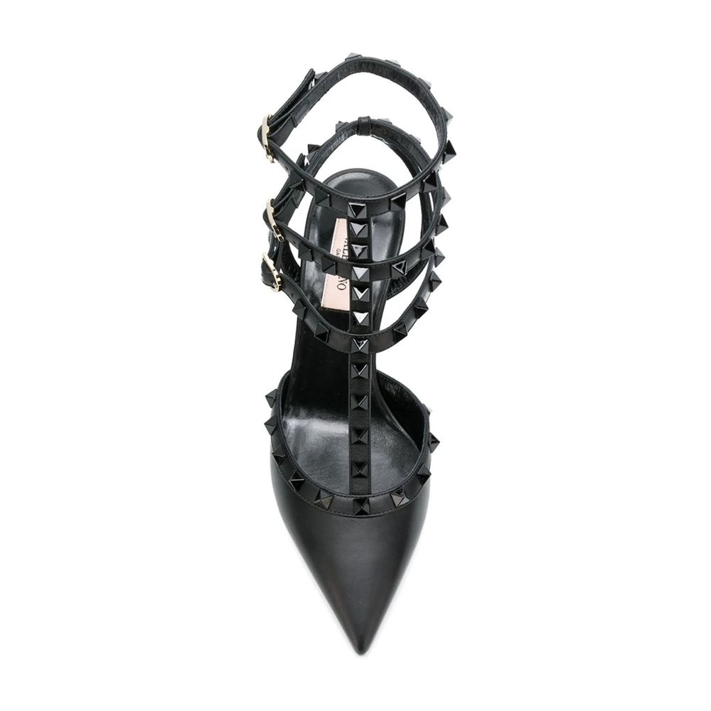 Valentino Garavani Black Calfskin High Heel Pumps