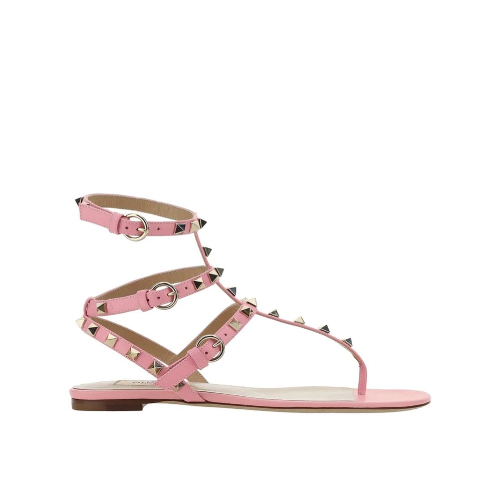 Valentino Garavani Multicolor Calfskin Flat Sandals