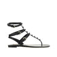 Valentino Garavani Black Calfskin Strap-On Sandals