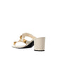 Valentino Garavani White Calfskin Platform Sandals