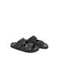 Valentino Garavani Black Fabric Sandals