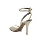 Valentino Garavani Gold Leather Stiletto Heel Sandals