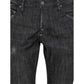 Dsquared² Black Cotton Slim Fit Jeans