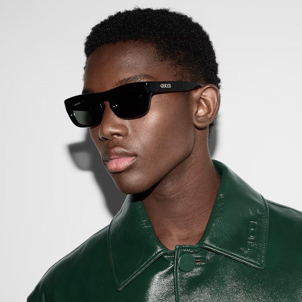 Gucci Black Acetate Sunglasses