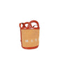 Marni Orange Cotton Backet Bag