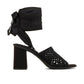 Miu Miu Black Fabric Strap-On Sandals