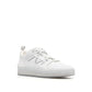 Moncler White Calfskin Low Top Sneakers