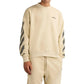 Off-White Beige Cotton Sweatshirt