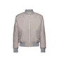Salvatore Ferragamo Gray Polyester Bomber