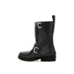 Stella McCartney Black Polyester Lace-Up Boots