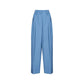 Stella McCartney Blue Linen Casual Pants