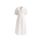 Alaïa White Cotton Casual Dress