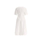 Alaïa White Cotton Casual Dress