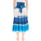 Alberta Ferretti Blue Cotton Midi Skirt
