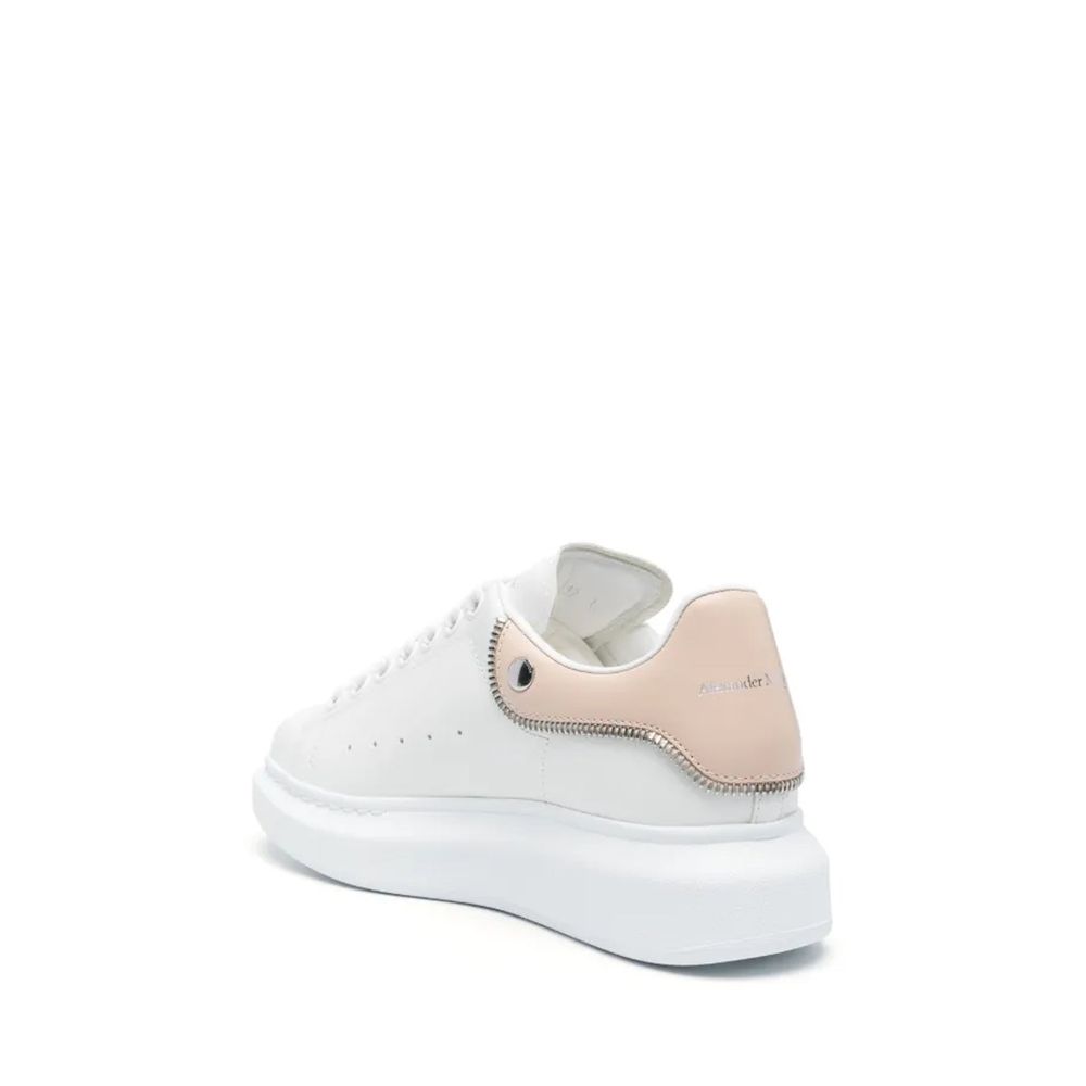 Alexander McQueen White Calfskin Platform Sneakers