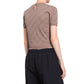 Balenciaga Brown Cotton Tank Tops