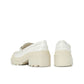 Dior White Calfskin Platform Loafers