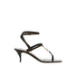 Saint Laurent Brown Calfskin Flat Sandals