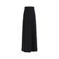 Valentino Black Silk Long Skirt