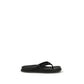 Pedro García Black Rubber Flip-Flop Sandals