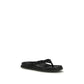 Pedro García Black Rubber Flip-Flop Sandals