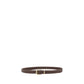 Brunello Cucinelli Brown Calf Leather Bos Taurus Regular Belt