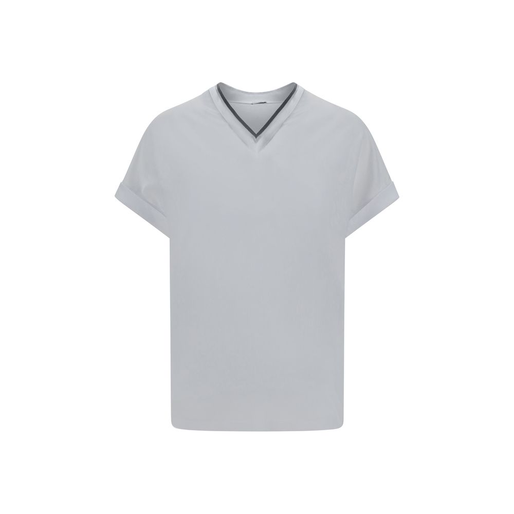 Brunello Cucinelli White Cotton T-Shirt
