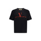 Valentino Black Cotton T-Shirt
