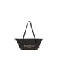 Balmain Black Raffia Shoulder Bag