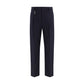 Prada Blue Cotton Dress Pants