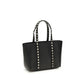 Valentino Garavani Black Calf Leather Bos Taurus Shoulder Bag