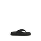 Prada Black Rubber Flip-Flop Sandals