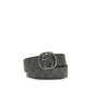 Gucci Black Calf Leather Bos Taurus Regular Belt