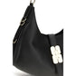 Ganni Black Calf Leather Bos Taurus Shoulder Bag