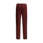 Fendi Bordeaux Cotton Casual Pants