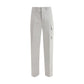 Fendi Silver Cotton Cargo Pants