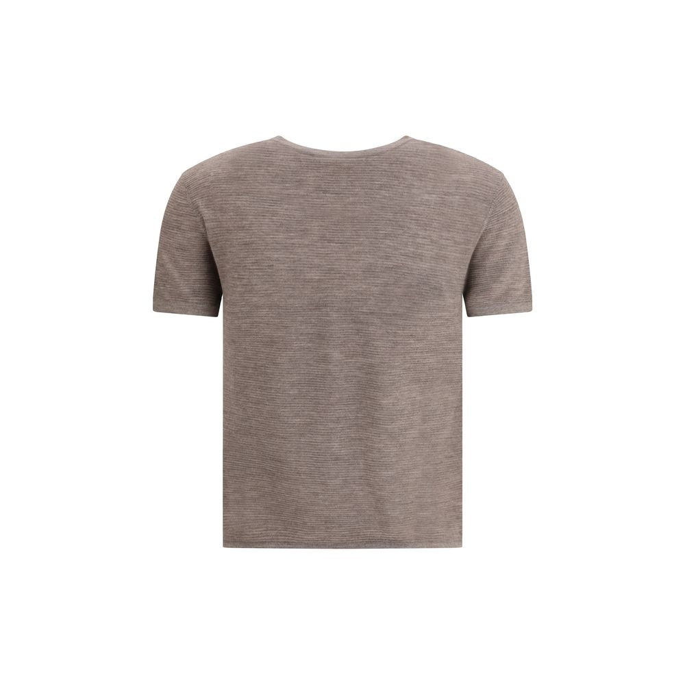 Lisa Yang Brown Cashmere T-Shirt