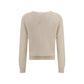 Lisa Yang Cream Fleece Wool Sweatshirt