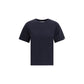 Extreme Cashmere Blue Cotton T-Shirt