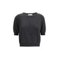 Lisa Yang Gray Fleece Wool T-Shirt