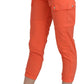 CYCLE Cotton Orange High Waist Skinny Cropped Trouser Pants
