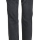Costume National Gray Low Waist Straight Denim Pants Jeans