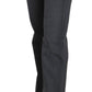 Costume National Gray Low Waist Straight Denim Pants Jeans